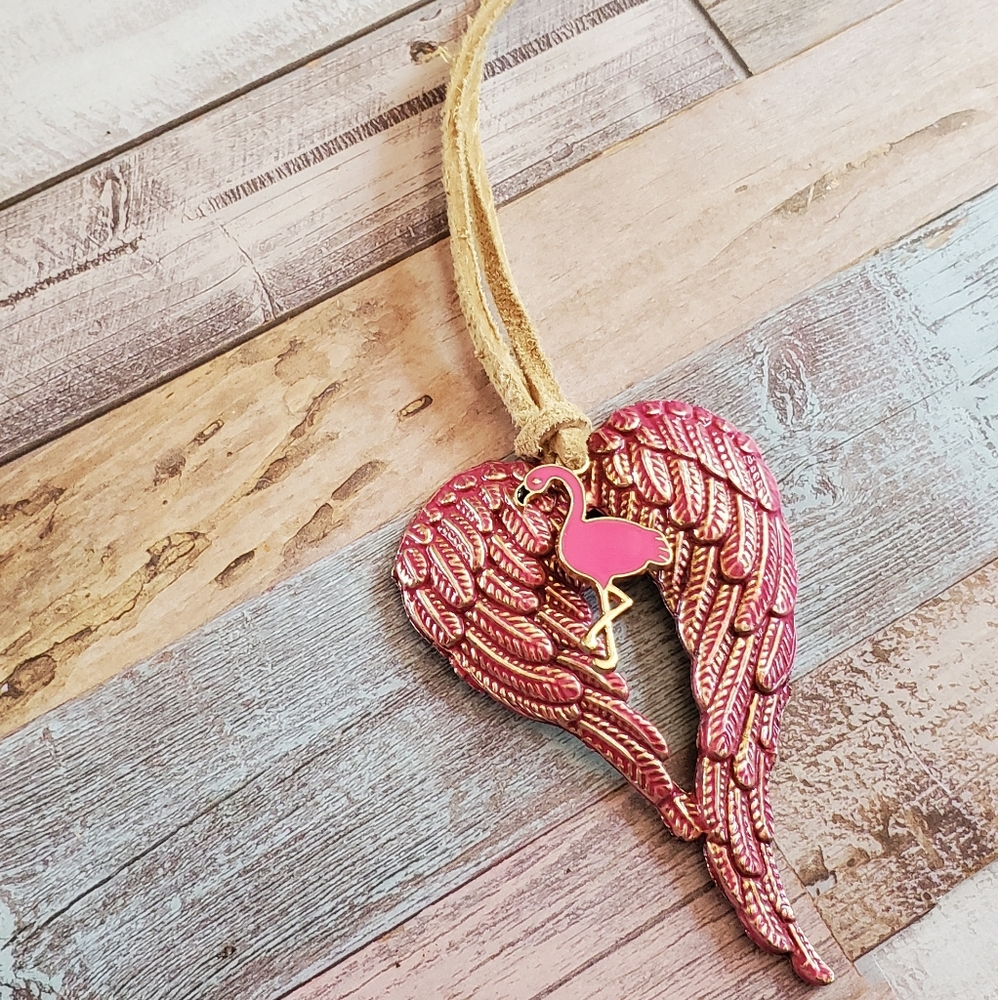 Heart Keychain, Keyring, Feather Keychain, Gift Idea for Her Western NWOT